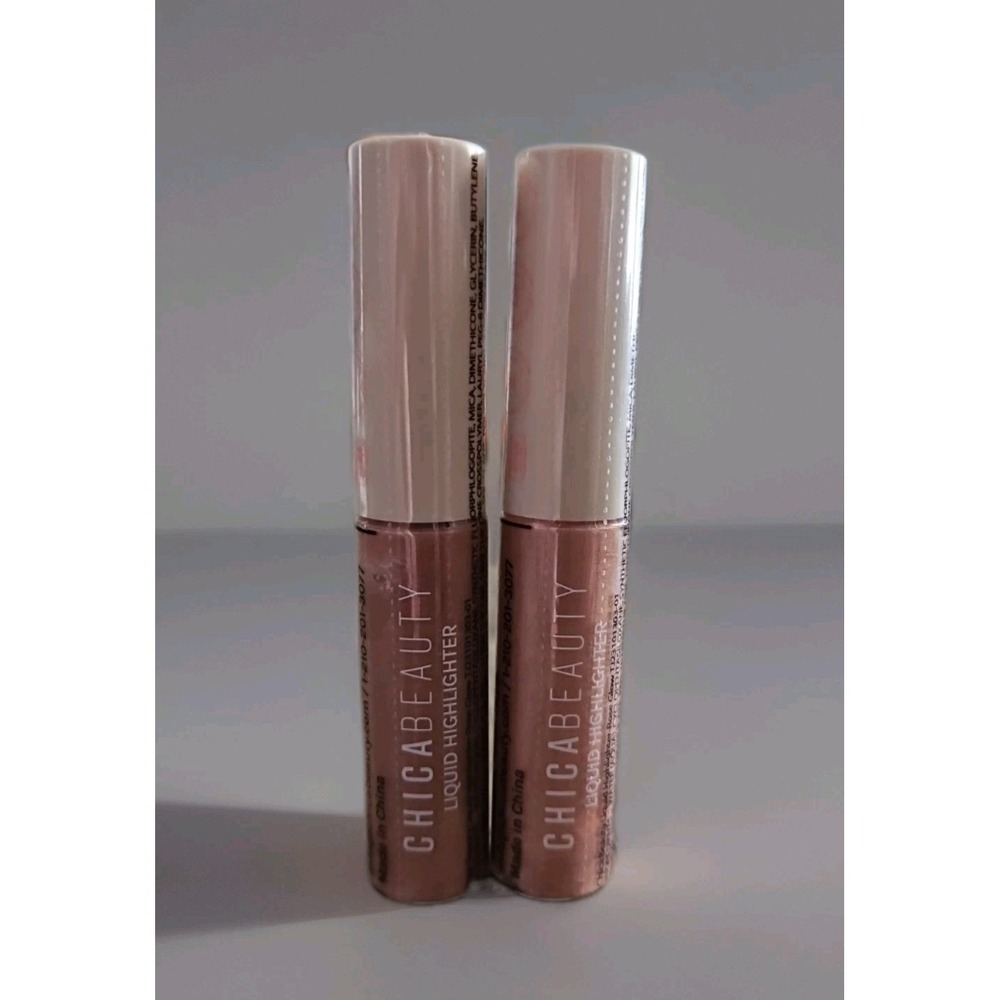 2X CHICA BEAUTY In Rose Glow Liquid Highlighter – 6 ml / 0.21 fl oz | Radiant